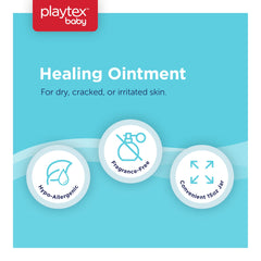 Playtex Baby Healing Ointment being applied to baby's skin for gentle care