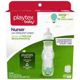 Playtex Baby Nurser Bottle nipple close-up demonstrating Naturalatch design for easy latch.