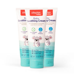 Playtex Baby Vapor Cream tube-application shows easy soothing massage for baby comfort