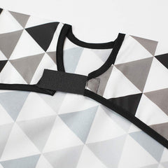 Plie short sleeve bib back torso with cotton trim for gentle skin comfort.