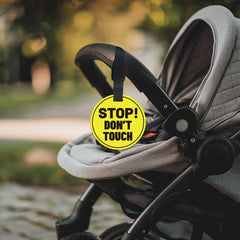 PLIGREAT baby sign durable-pvc-material; built to withstand daily use in strollers and car seats
