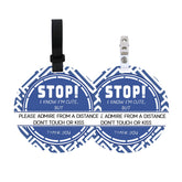 PLIGREAT no touching baby sign stroller tag 2-pack keeps others at a respectful distance.