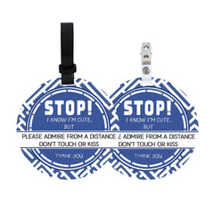 PLIGREAT no touching baby sign stroller tag 2-pack keeps others at a respectful distance.