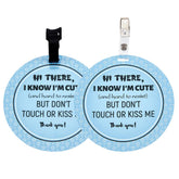 PLIGREAT two-pack please dont touch baby sign on stroller tag keeps hands away