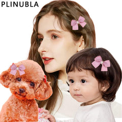 PLINUBLA assorted hair bows with alligator clips for quick, stay-put styling during activities.
