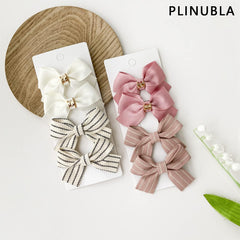 PLINUBLA baby girl headwear bow clip for comfortable daytime outfits and photo-ready looks.