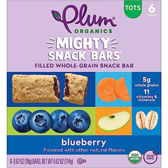 Plum Organics Mighty Snack Bars on-the-go packaging for busy toddlers