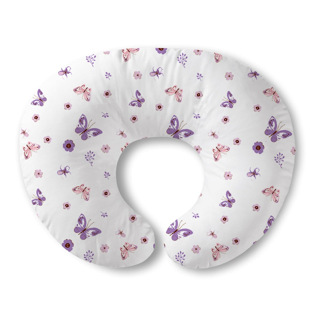 Plushii nursing pillow Butterfly Dreams cover provides comfy nursing support
