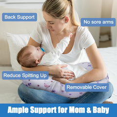 Plushii nursing pillow shown during tummy time