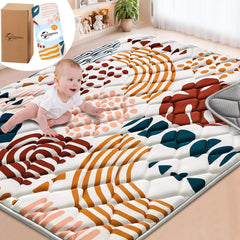 PLUUSHUU baby play mat 71x59 folded for easy storage and travel