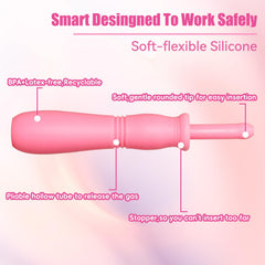 PNSHOL baby gas reliever in hand demonstrates simple, quick soothing.