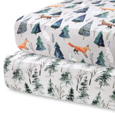 Pobi Baby Magical 2-pack crib sheets box shows convenient packaging for quick nursery swaps.