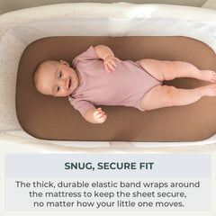 Pobibaby Meadow deep-pocket elastic keeps sheet in place during sleep