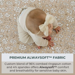 Pobibaby Meadow cover showing elastic wrap for secure fit.