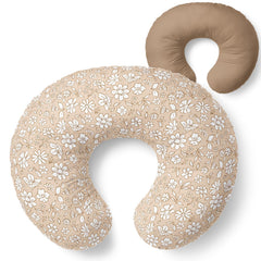 Pobibaby Meadow pillow cover closeup shows ultra-soft fabric for baby comfort.