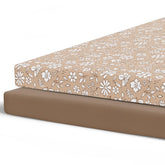 Pobibaby Meadow pack n play sheet closeup highlights ultra-soft fabric for comfy naps