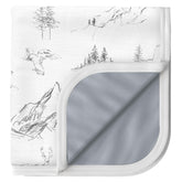 Pobibaby Premium 3-Layer Blanket folded to show soft ALWAYSOFT fabric for gentle touch