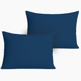 Pobibaby toddler pillowcase in deep navy, soft jersey knit for gentle sleep.