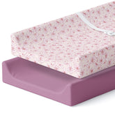 Pobibaby two-pack changing pad covers in Blossom design for easy nursery styling
