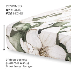 Pobibaby Zephyr fitted sheet elastic band wraps securely around mattress