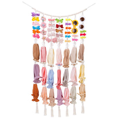 Poefditev headband holder with seven ropes for quick access to bows.