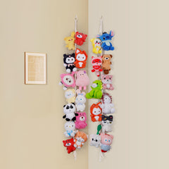Poefditev stuffed-animal-storage-chain 78-inch length keeping plush toys neatly organized and off the floor
