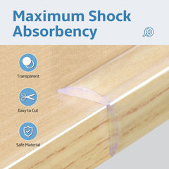 POIKSHARK 8 Corner Guards provide discreet protection for tables and shelves.