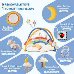 POIKSHARK self-discovery mirror toy promotes gaze tracking and curiosity during playtime.