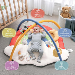 POIKSHARK teething star provides soothing gum relief during busy play sessions.