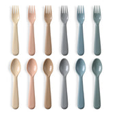 POIKSHARK toddler utensils set packaged for quick grab-and-go meals