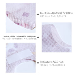 Poksun Unicorn disposable bib stick-on design for quick, mess-free feeding at home or on-the-go.