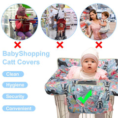 Polovillae grey high chair cover clip demonstrates easy setup and portability.