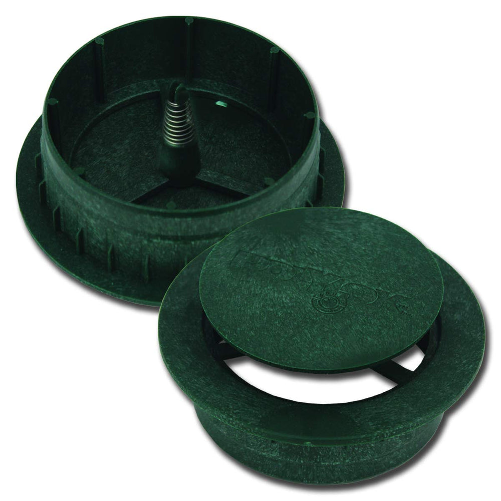 Polylok 4in Flow Gate closeup highlighting durable polymer body for reliable drainage control.