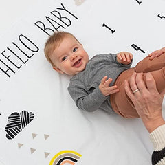 Pondering Pine organic cotton baby blanket with a soft touch for newborns.
