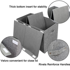 Popoly foldable toy box shown flat for compact seasonal storage.