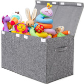 Popoly large toy box lid closed keeps toys organized and out of sight.