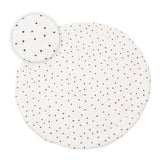 Poppyseed Play round baby mat with 43-inch diameter cushions tummy time and floor play.