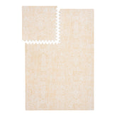 PopsyKosy assembled six-tile light apricot play mat for safe, cushioned playtime.