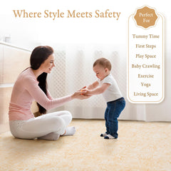 PopsyKosy premium baby floor play mat border pieces provide clean edges and a finished look.