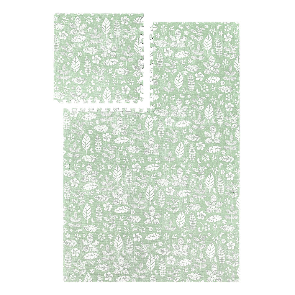 PopsyKosy premium baby floor play mat olive green assembly demonstrates quick-room setup for playtime