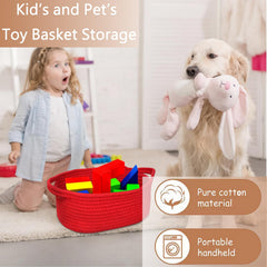 Poschnor baby and pet basket supports organizing diapers, toys, and essentials.