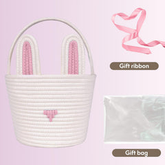 Poschnor basket uses 100% cotton rope for natural, durable storage.