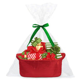 Poschnor gift basket packaging with scarf showcases ready-to-gift presentation for any occasion.