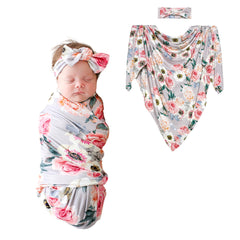 Posh Peanut swaddle blanket made from bamboo-soft fabric for gentle comfort