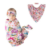 Posh Peanut swaddle blanket with watercolor butterfly print for newborn comfort