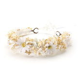 PoshMyra Wildflower Daisy Crown on toddler front view for photos and first-birthday celebrations.