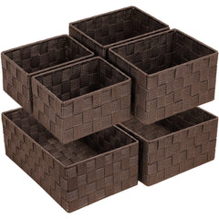 Posprica extra-large brown woven basket for clutter-free living room organization.