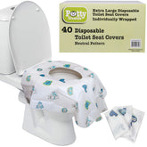 Potty Shields full-seat coverage provides XL protection for public toilets.