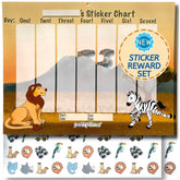 POTTY TIME potty-watch-chart-savanna-week-1 shows a four-week plan for steady progress