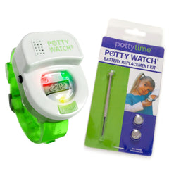 POTTY TIME potty-watch with three flashing lights signals potty time.
